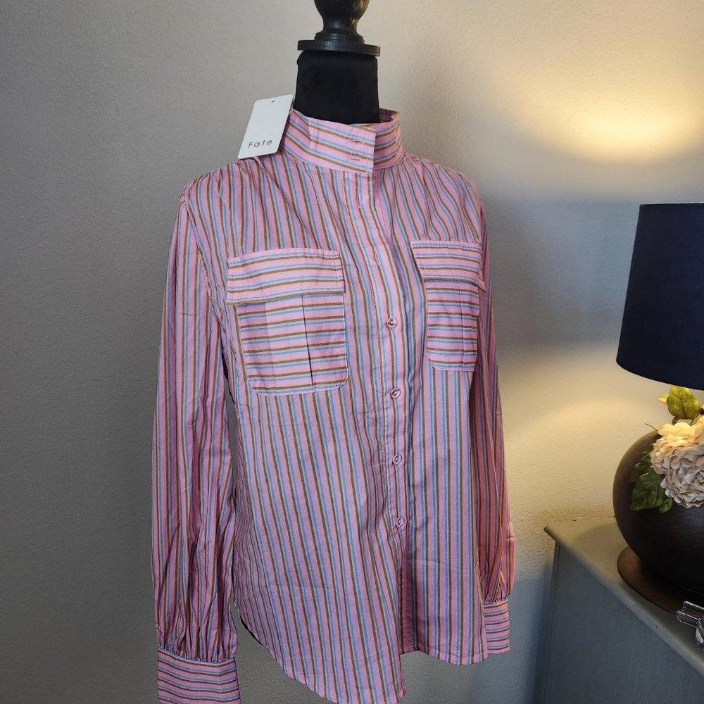 Pink and Blue Shirt